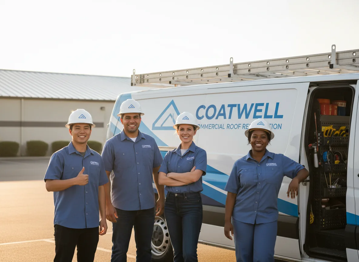 Commercial roof coating company in Silvis, IL